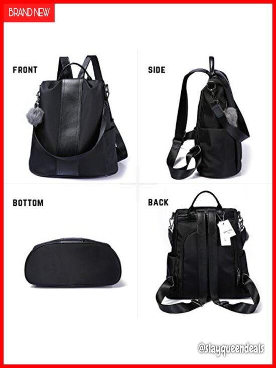 Women\'s Waterproof Nylon Anti-theft Travel Backpack